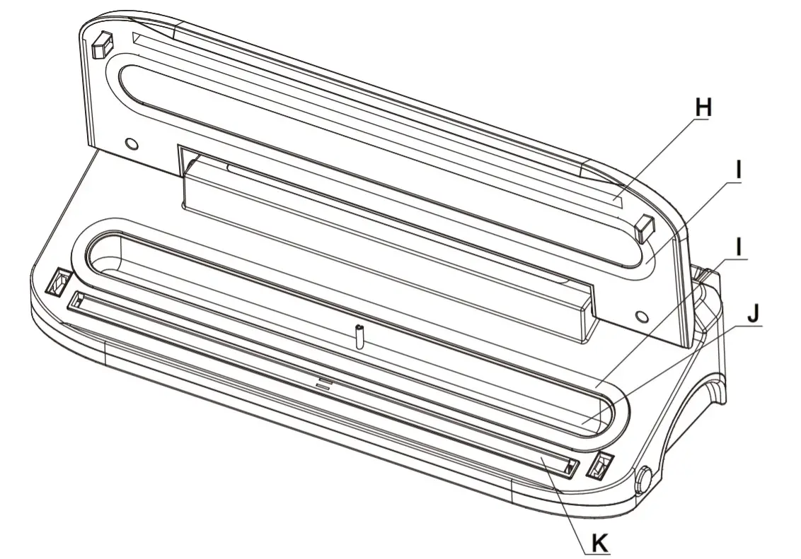 ProSeal PS-VS005 Food Vacuum Sealer - dayagram2
