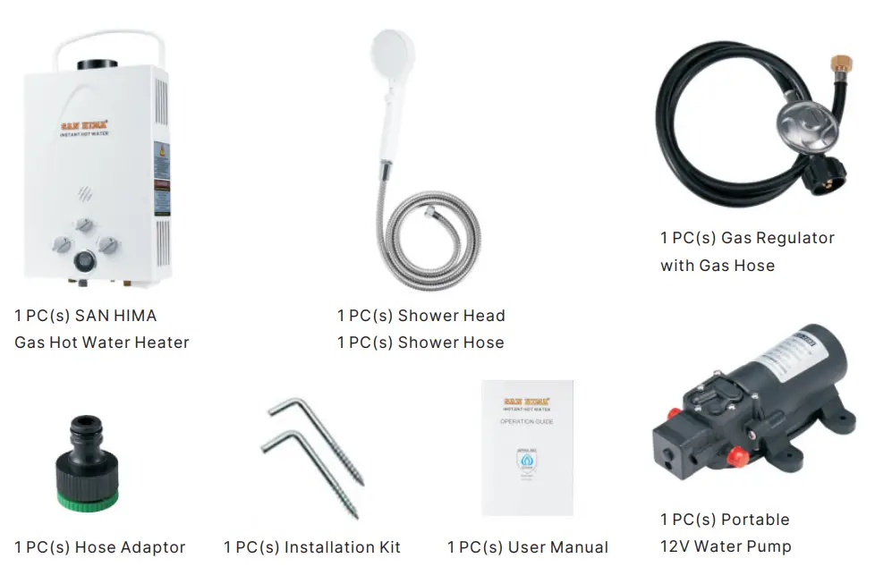 SAN HIMA SH WGH BUM A Gas Hot Water System - Fig