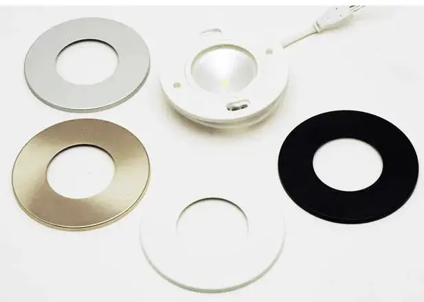 LED WORLD LIGHTING QS-RD-COB3W-12V 3W LED Puck Light Recessed Mount