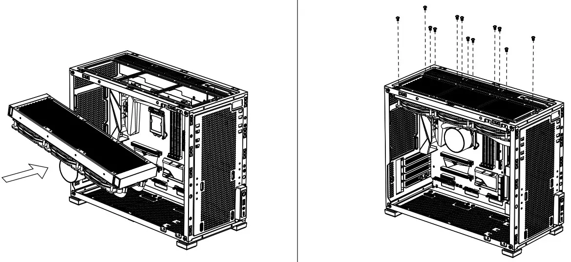 Radiator installation