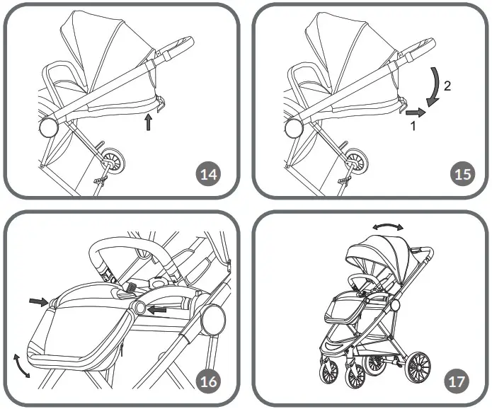 lionelo Dani Baby Stroller - overview 8