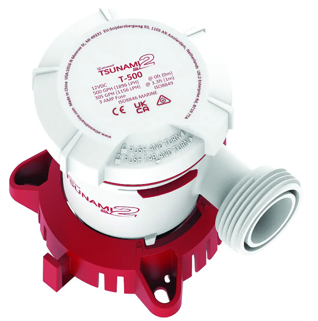 attwood 500 GPH Bilge Pump and Installation Kit - Cover