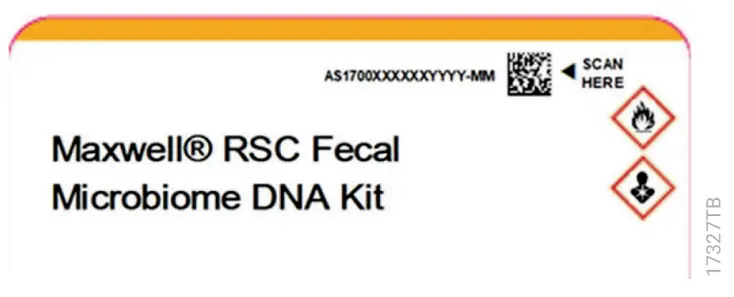 Promega AS1700 Maxwell RSC Fecal Microbiome DNA Kit - Back buttons