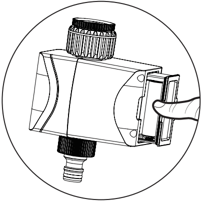 WOOX R4238 Smart Garden Irrigation Control - compartment back
