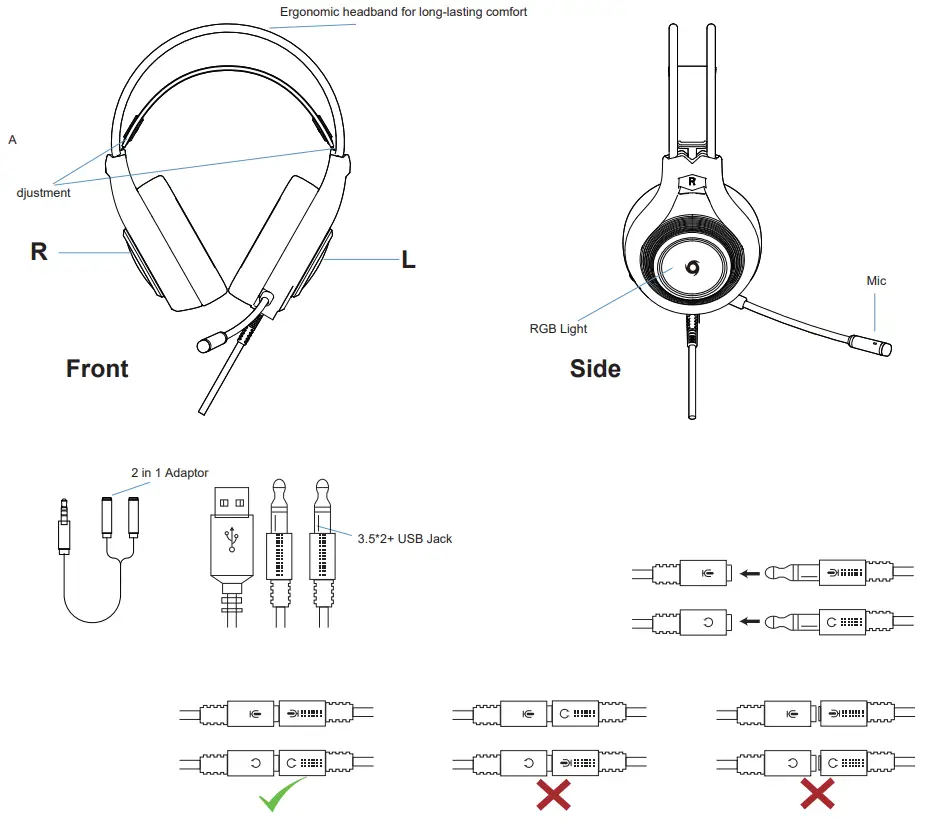 QUDO Typhoon Strike GB11 4 In 1 Gaming Bundle Set - Headset