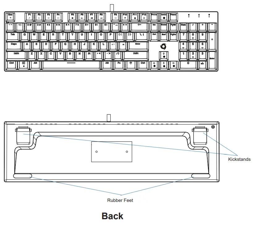 QUDO Typhoon Strike GB11 4 In 1 Gaming Bundle Set - Keyboard