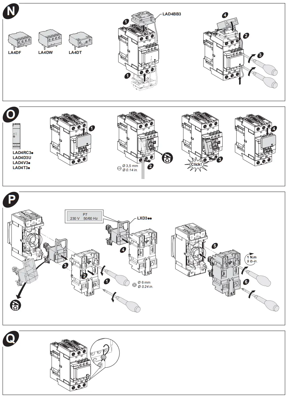 Schneider Electric LC2D A Series TeSys Deca Reversing Contactor - assembly 7