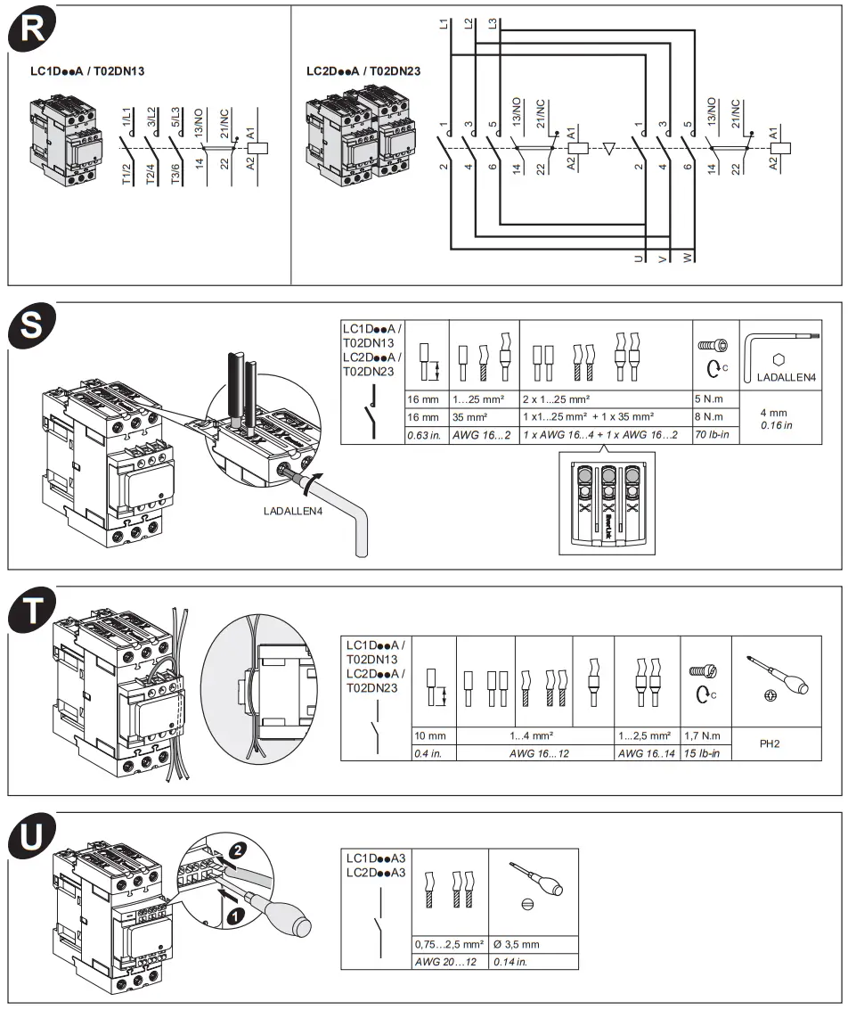 Schneider Electric LC2D A Series TeSys Deca Reversing Contactor - assembly 8