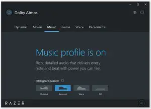 Dolby Atmos App Interface