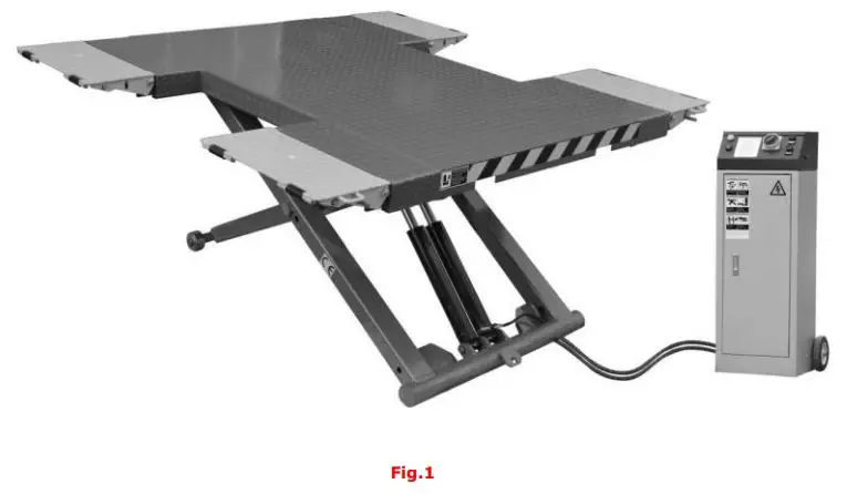 AMGO EM06 6000 lbs Portable Mid-Rise Scissor Lift User Manual - Figure - 1
