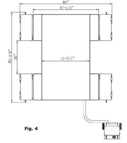 AMGO EM06 6000 lbs Portable Mid-Rise Scissor Lift User Manual - Figure - 4