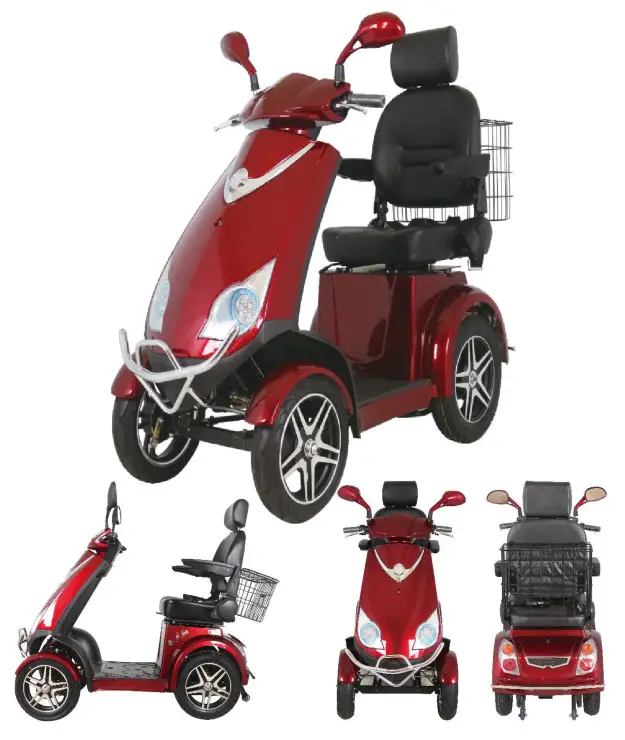 J R Closeouts 89025 Red Elephant Heavy- Mobility Scooter