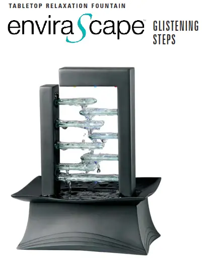 Homedics WFL-GLS EnviraScape Glistening Steps Illuminated Tabletop Relaxation - EnviraScape