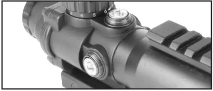 AIM Sports Scope - Dials adjust easily to indicate the new zero position