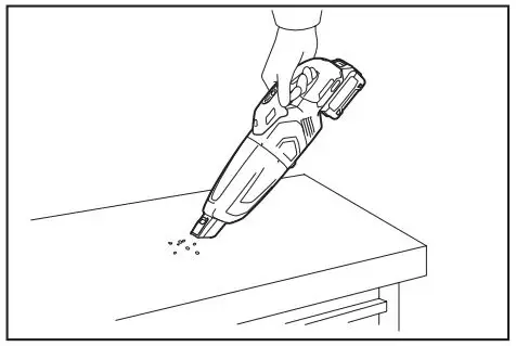 Makita Cordless Cleaner CL001G Instruction Manual - You can pick up powder and dust without nozzle