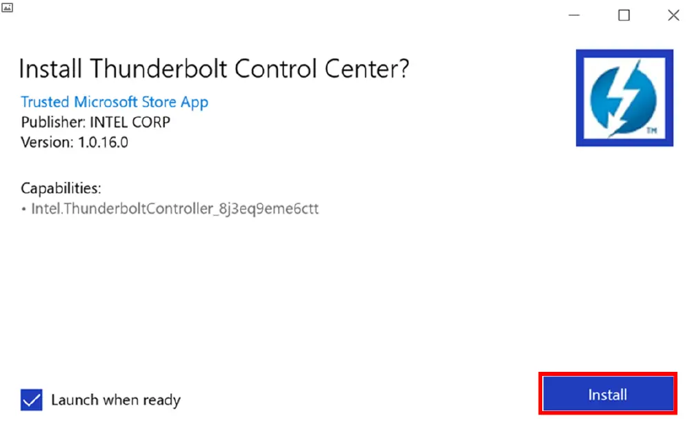 Install Thunderbolt 3