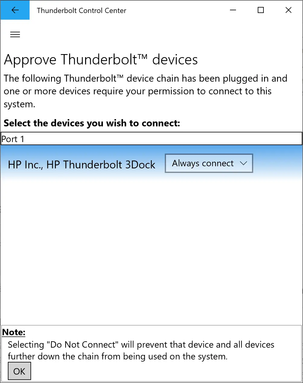 RAZER Thunderbolt 3 Control Center App