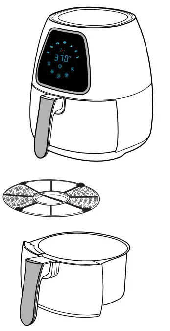 Gourmia R-GAF-318 4-Quart Digital Air Fryer- MAINTENANCE