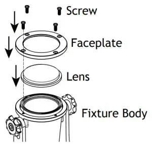 AMP Lighting AUL 8002 B BZ Low Voltage Landscape Lighting - Faceplate