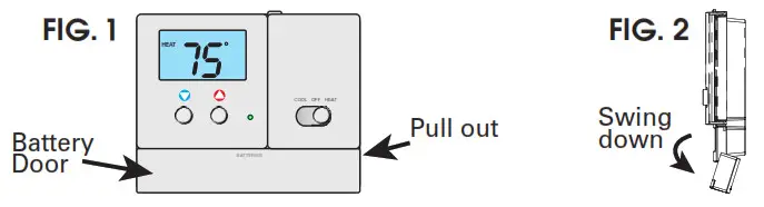DAIKIN TSTATD2100-2 Digital Thermostat- Battery Replacement 1