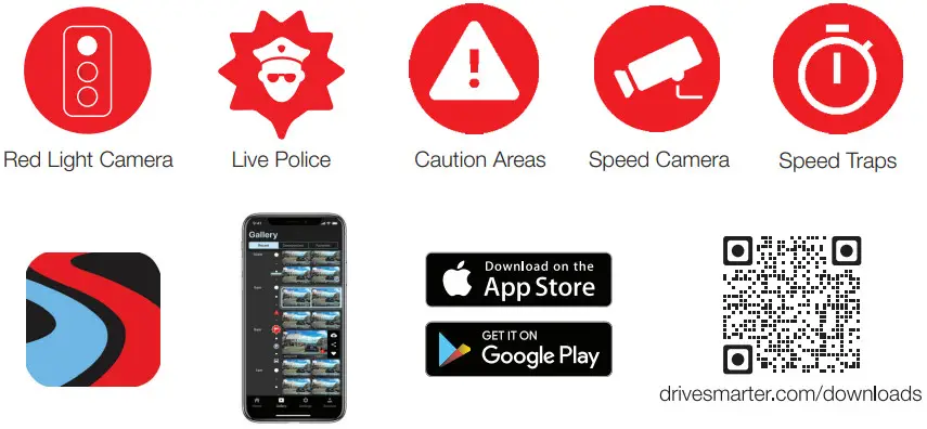Cobra SC400D Smart Dash Cam - driver alerts