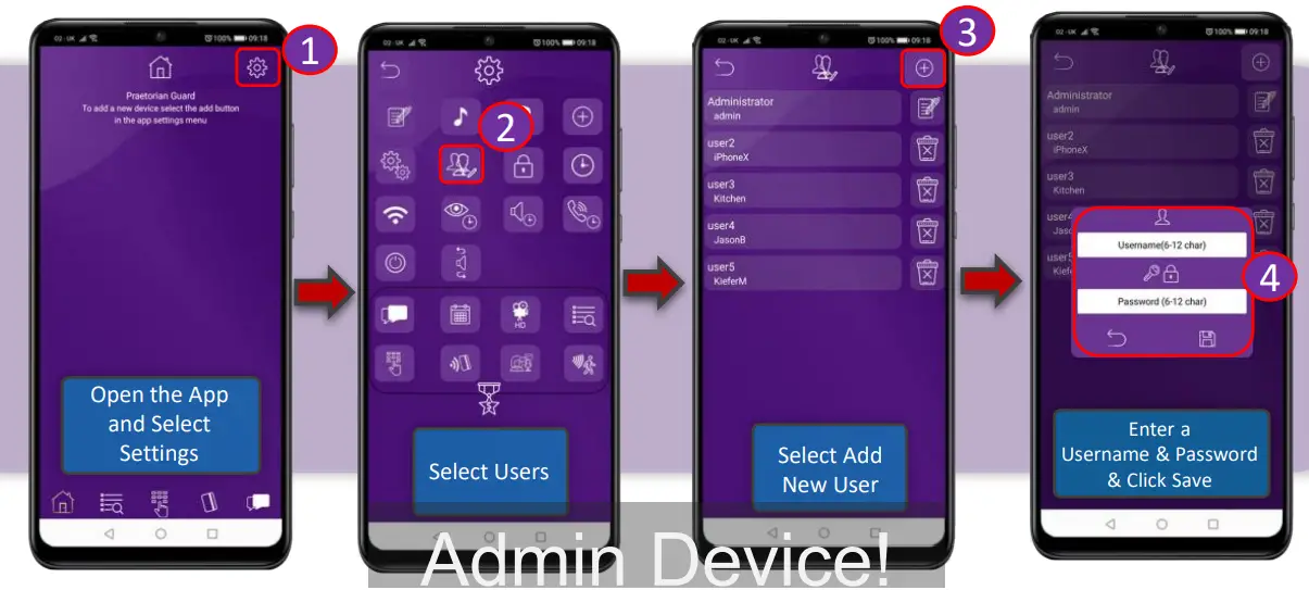 Praetorian Guard WIFIIBK Wi fi Doorbell with Keypad - fig 18