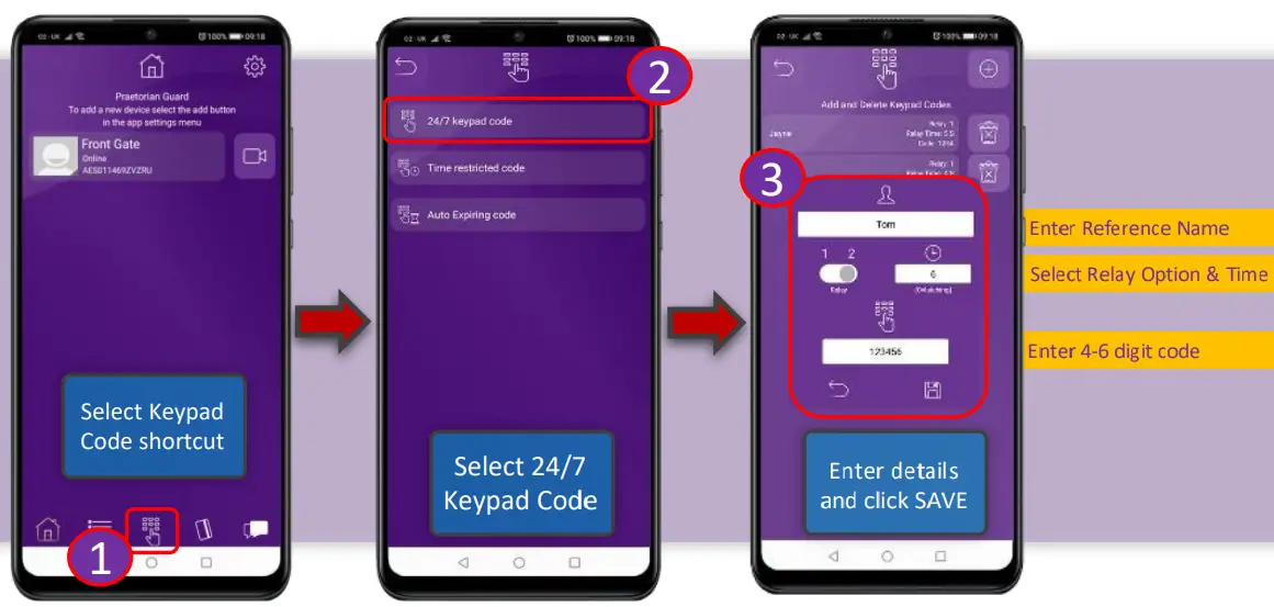 Praetorian Guard WIFIIBK Wi fi Doorbell with Keypad - fig 9