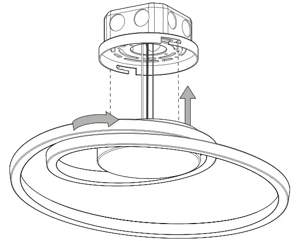 artika FM-SA-CR Salto LED Ceiling Light- FINAL INSTALLATION