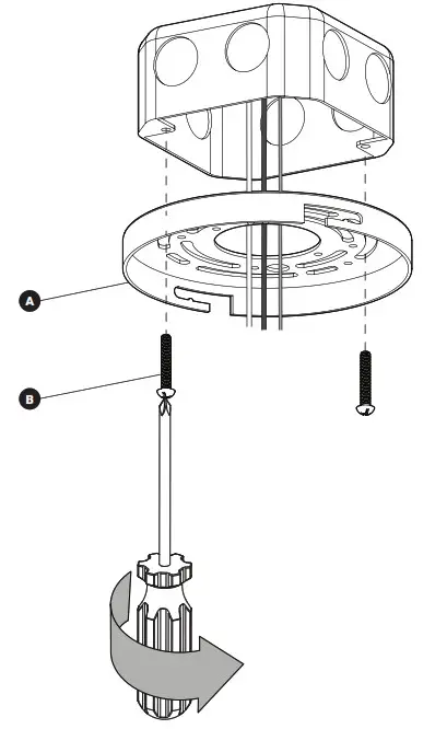 artika FM-SA-CR Salto LED Ceiling Light- MOUNTING BRACKET