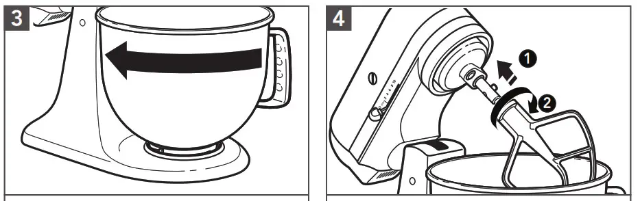 KitchenAid K45 Series 4 5 Quart Tilt Head Stand Mixer - lock