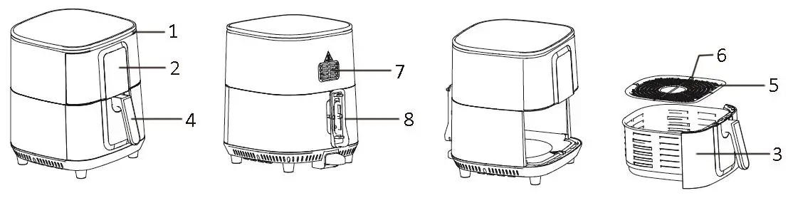 emerio AF-126625.1 Smart Fryer fig1
