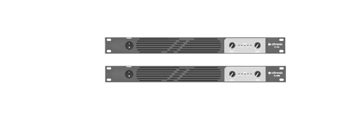 Citronic Pl720 1u Stereo Power Amplifiers User Manual