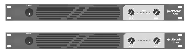 citronic PL720 1U Stereo Power Amplifiers