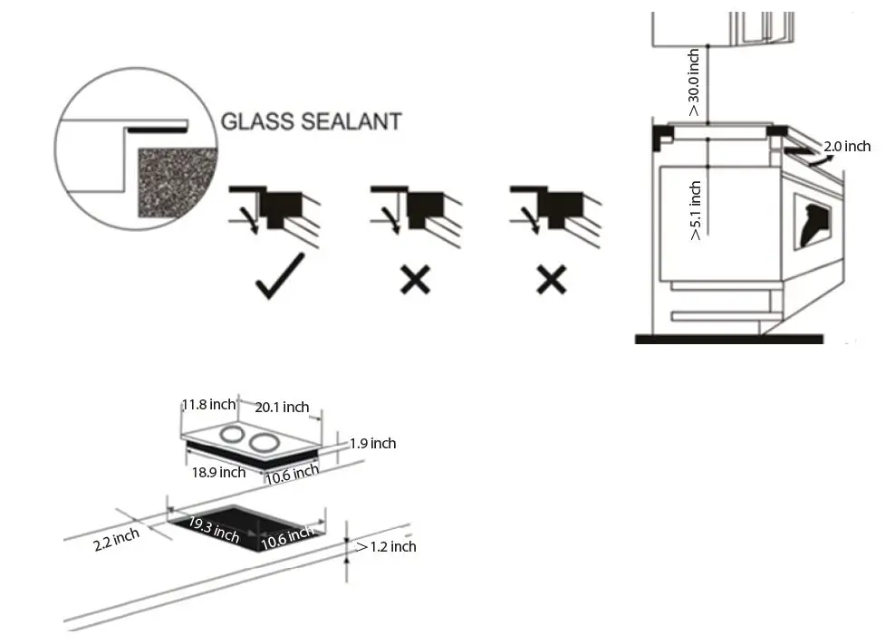 VIVO HOME VH938 Double Burner Electric Cooktop-2