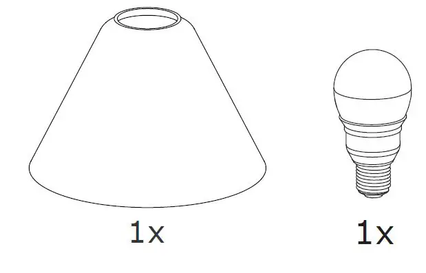IKEA 005.260.45 FLUGBO Table Lamp with LED Bulb-2