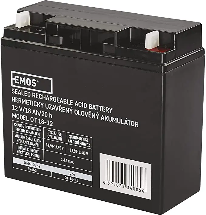 EMOS Maintenance-Free Back-Up Accumulator Lead-Acid Battery