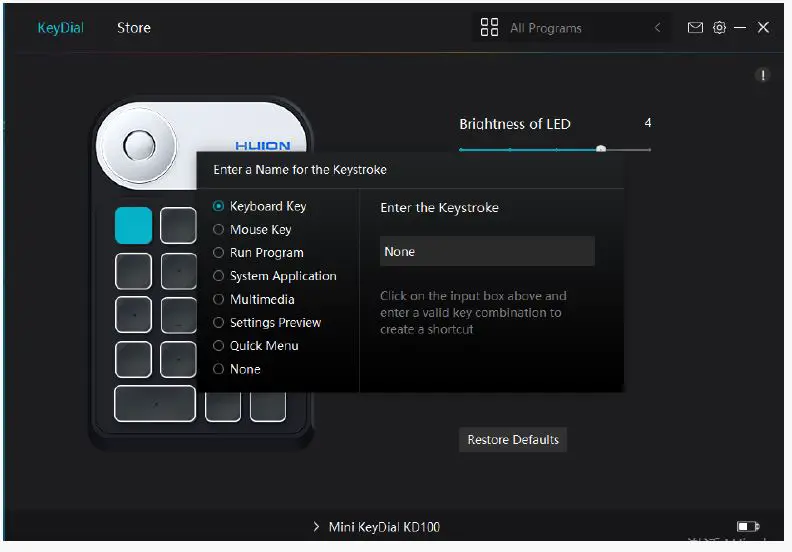 HUION KD100 Mini Keydial Shortcut Remote Controller figure 13