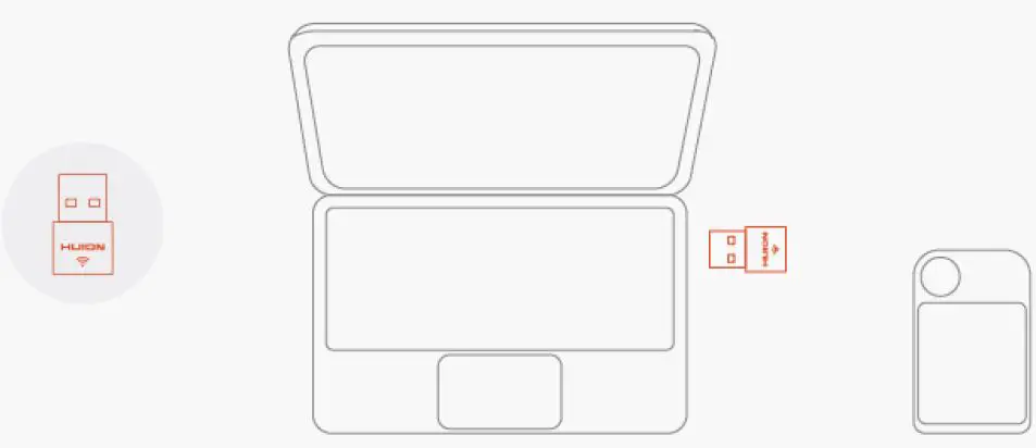 HUION KD100 Mini Keydial Shortcut Remote Controller figure 4