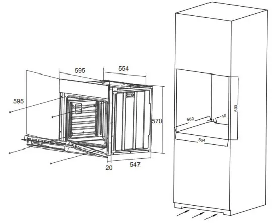 eurotech ED-BIO5FMT SS Multifunction Built In Oven - figure 3