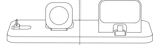Xianyouxianlichengpaibafushishanghang DI-158D-BL 3-In-1 Charging Station 3
