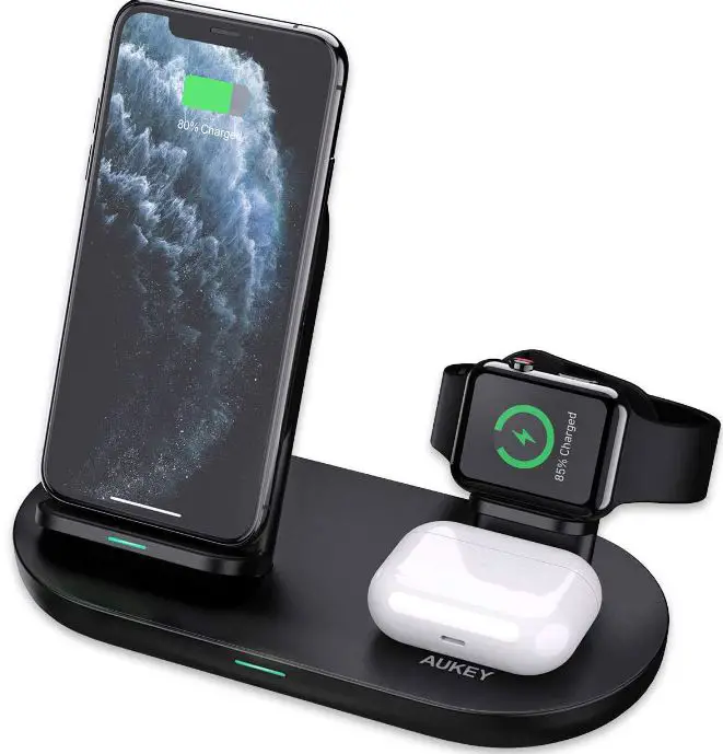 Xianyouxianlichengpaibafushishanghang DI-158D-BL 3-In-1 Charging Station