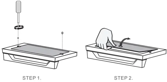 DISASSEMBLING THE INNER GLASS DOOR FOR CLEANING