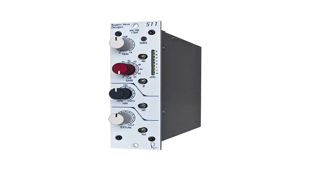 Rupert Neve Designs 500 Series Mic Pre With Silk User Manual