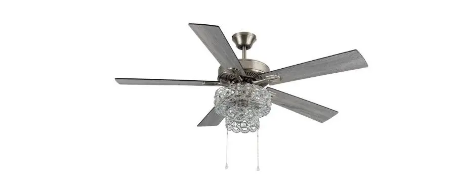 Qbhz1075 52 Inch Hani 5 - Blade Crystal Ceiling Fan With Pull Chain And Light Kit User Guide Qbhz1075 52 Inch Hani 5 - Blade Crystal Ceiling Fan With Pull Chain And Light Kit User Guide