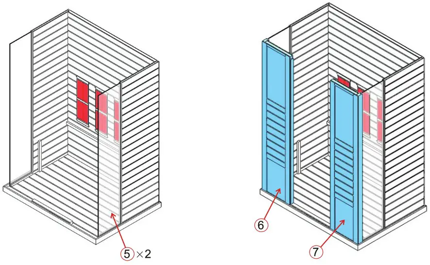 sentlotec 1 030 315 PHÖNIX L Large Infrared Cabin - ASSEMBLE INSTRUCTIONS 3