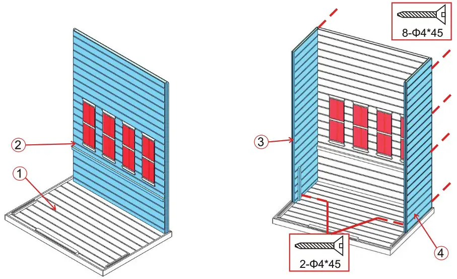 sentlotec 1 030 315 PHÖNIX L Large Infrared Cabin - ASSEMBLE INSTRUCTIONS