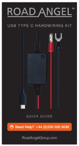 ROAD ANGEL RA7300C USB Type C Hardwiring Kit - fig 1