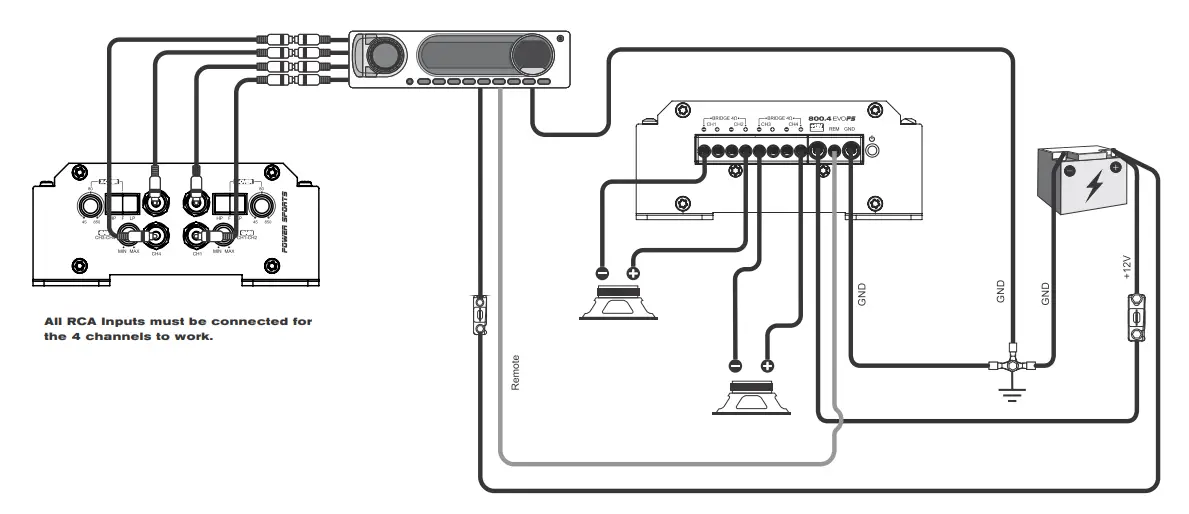 SoundDigital EVOPS 800.4 4 Channel Amplifier Sms Car Audio fig 15