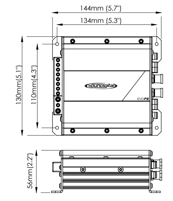 SoundDigital EVOPS 800.4 4 Channel Amplifier Sms Car Audio fig 21