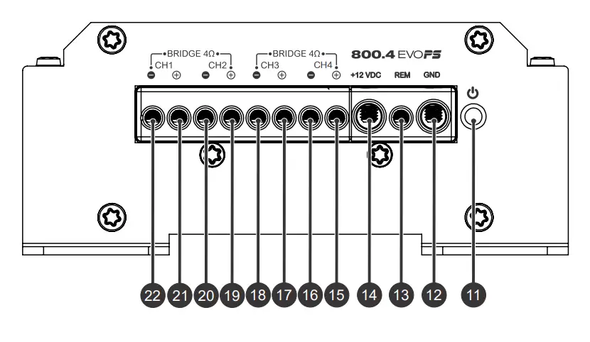 SoundDigital EVOPS 800.4 4 Channel Amplifier Sms Car Audio fig 9